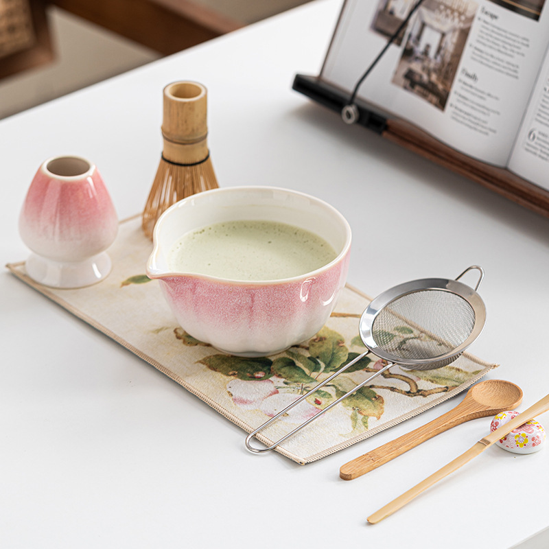 Matcha Whisk Set - ชุดมัทฉะ ชุดตะกร้อมัทฉะ, ชุดเซรามิกมัทฉะ 8 ชิ้น ชุดอุปกรณ์มัทฉะสำหรับคนรักมัทฉะ