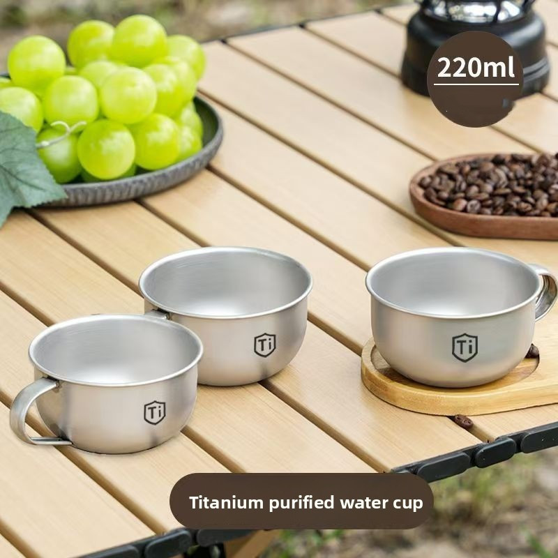 Coffee Tea Equipment - MINI แคมป์ปิ้ง แก้วน้ำแบบพกพา แก้วชา กาแฟ อุปกรณ์ครัวกลางแจ้ง