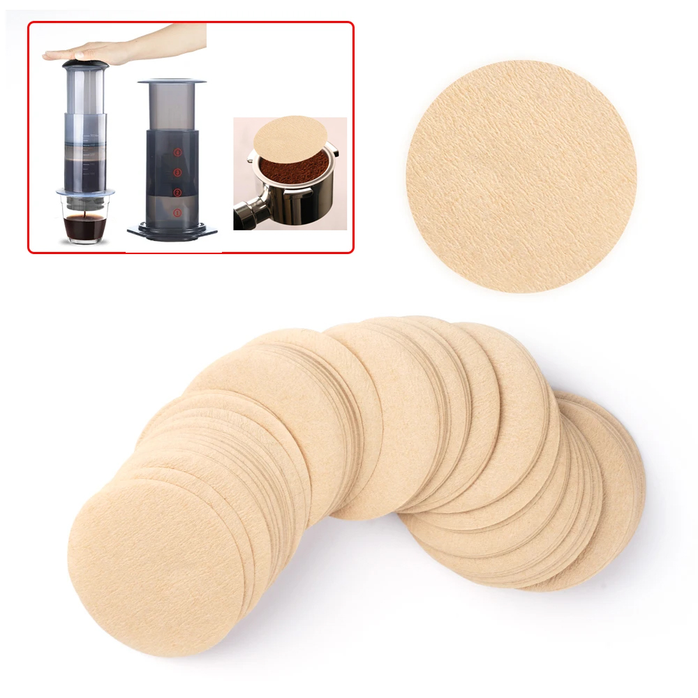 Aeropress Coffee Maker - กระดาษกรองกาแฟ57mm/63mm, กระดาษกรองกาแฟแบบมืออาชีพสำหรับเครื่องมือทำครัวชงกาแฟ Aeropress portafilter