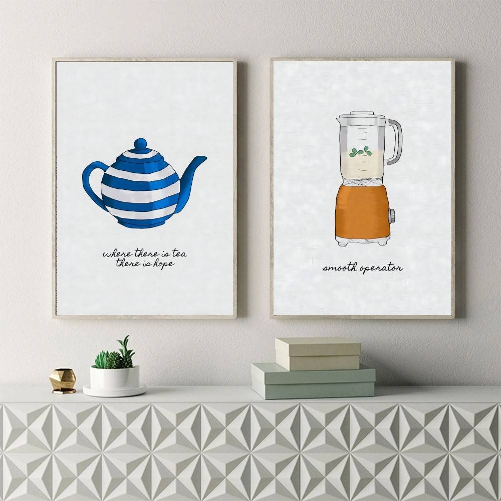 กาแฟ ชา เครื่องครัว โปสเตอร์ ก - Wallpaper Coffee And Tea บทวิจารณ์และราคา