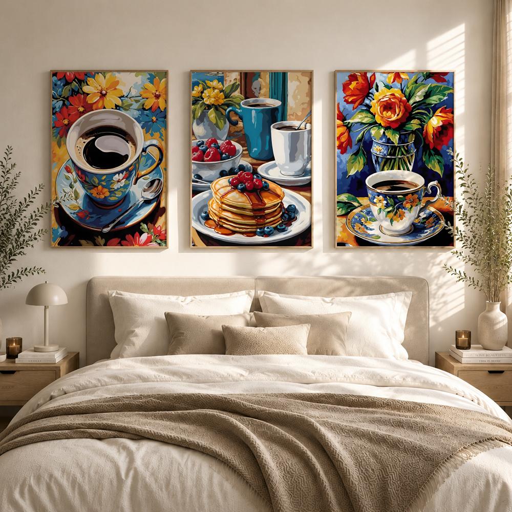 โปสเตอร์ลายถ้วยกาแฟสำหรับจิบน้ - Wallpaper Coffee And Tea บทวิจารณ์และราคา