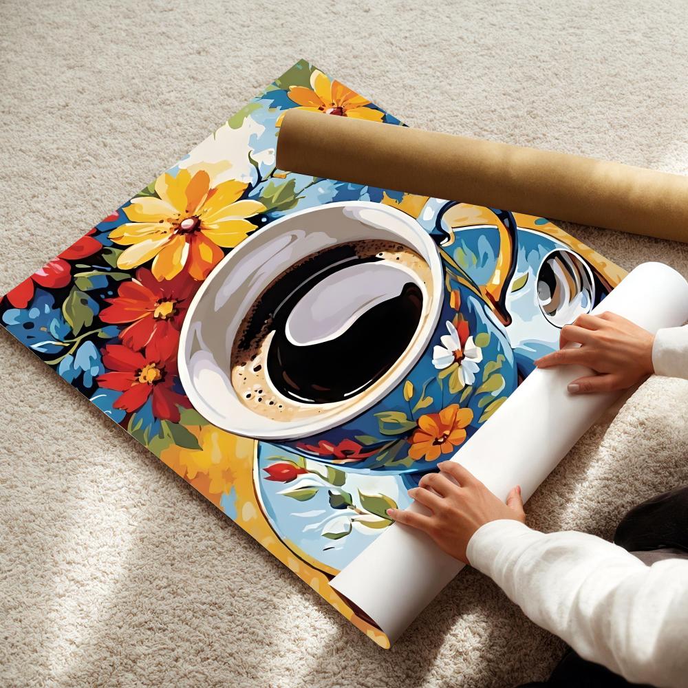 โปสเตอร์ลายถ้วยกาแฟสำหรับจิบน้ - Wallpaper Coffee And Tea บทวิจารณ์และราคา