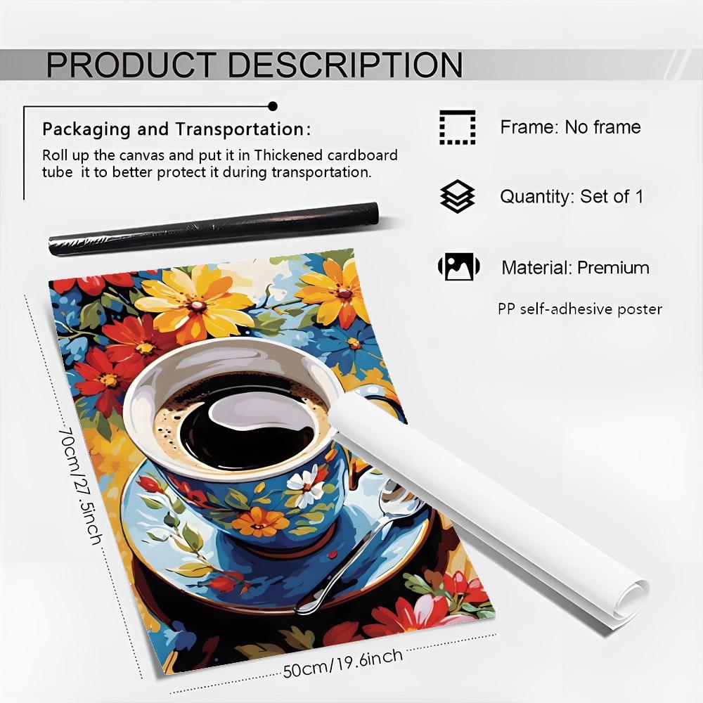 โปสเตอร์ลายถ้วยกาแฟสำหรับจิบน้ - Wallpaper Coffee And Tea บทวิจารณ์และราคา
