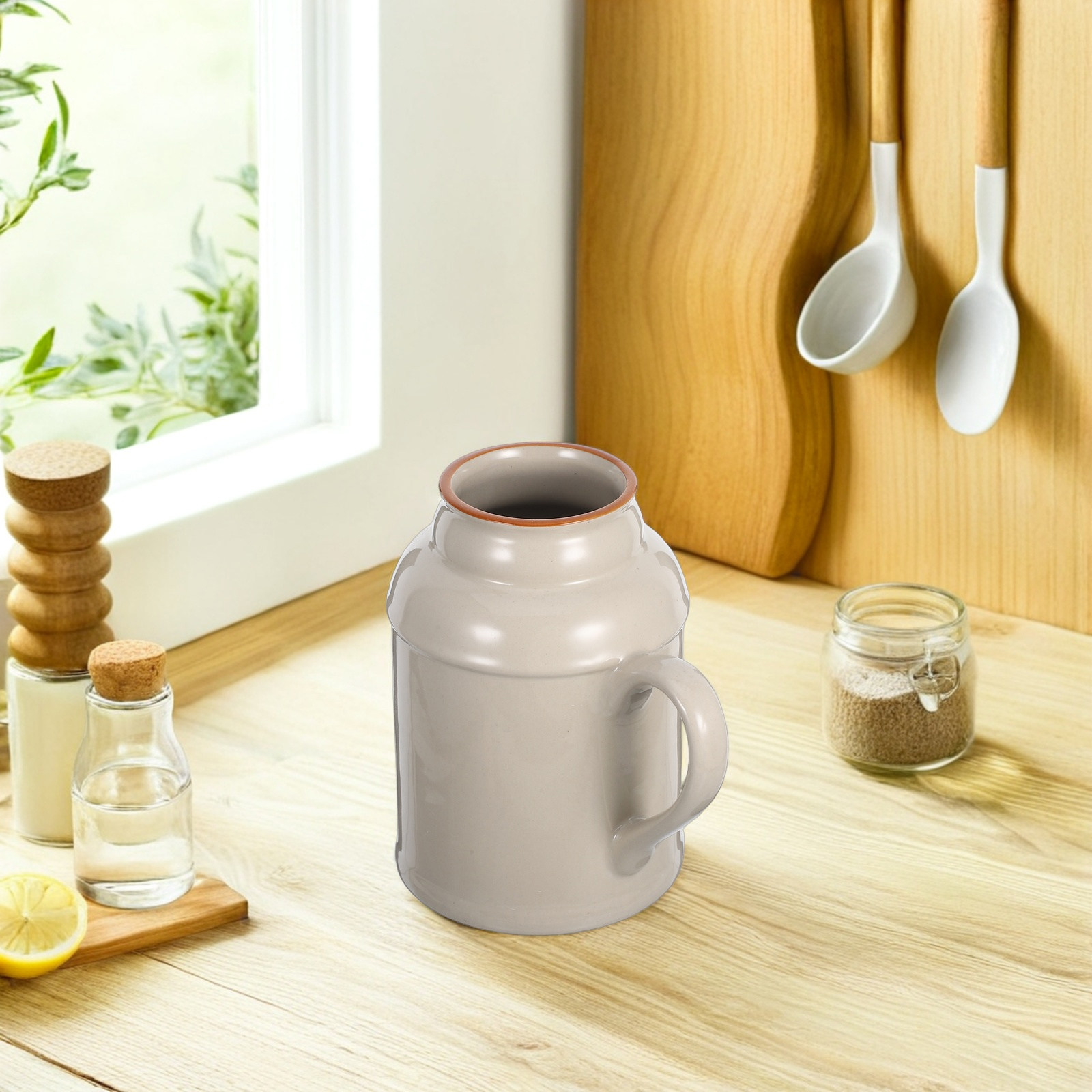 กาต้มน้ำเซรามิกวินเทจตกแต่งพร้ - Coffee Tea Containers บทวิจารณ์และราคา