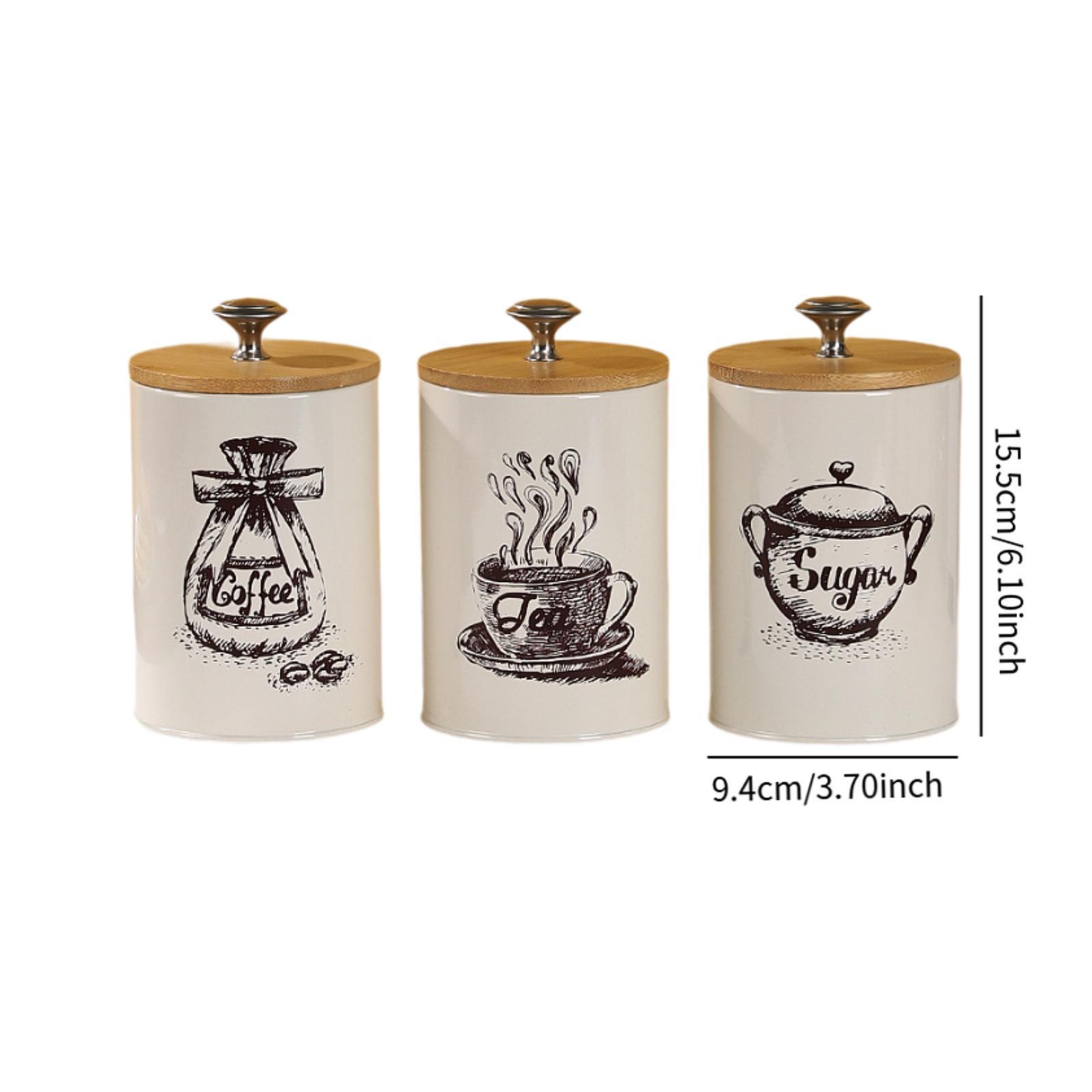 ชุดกระปุกเก็บน้ำตาล ชา กาแฟ สไ - Coffee Tea Canister Set บทวิจารณ์และราคา