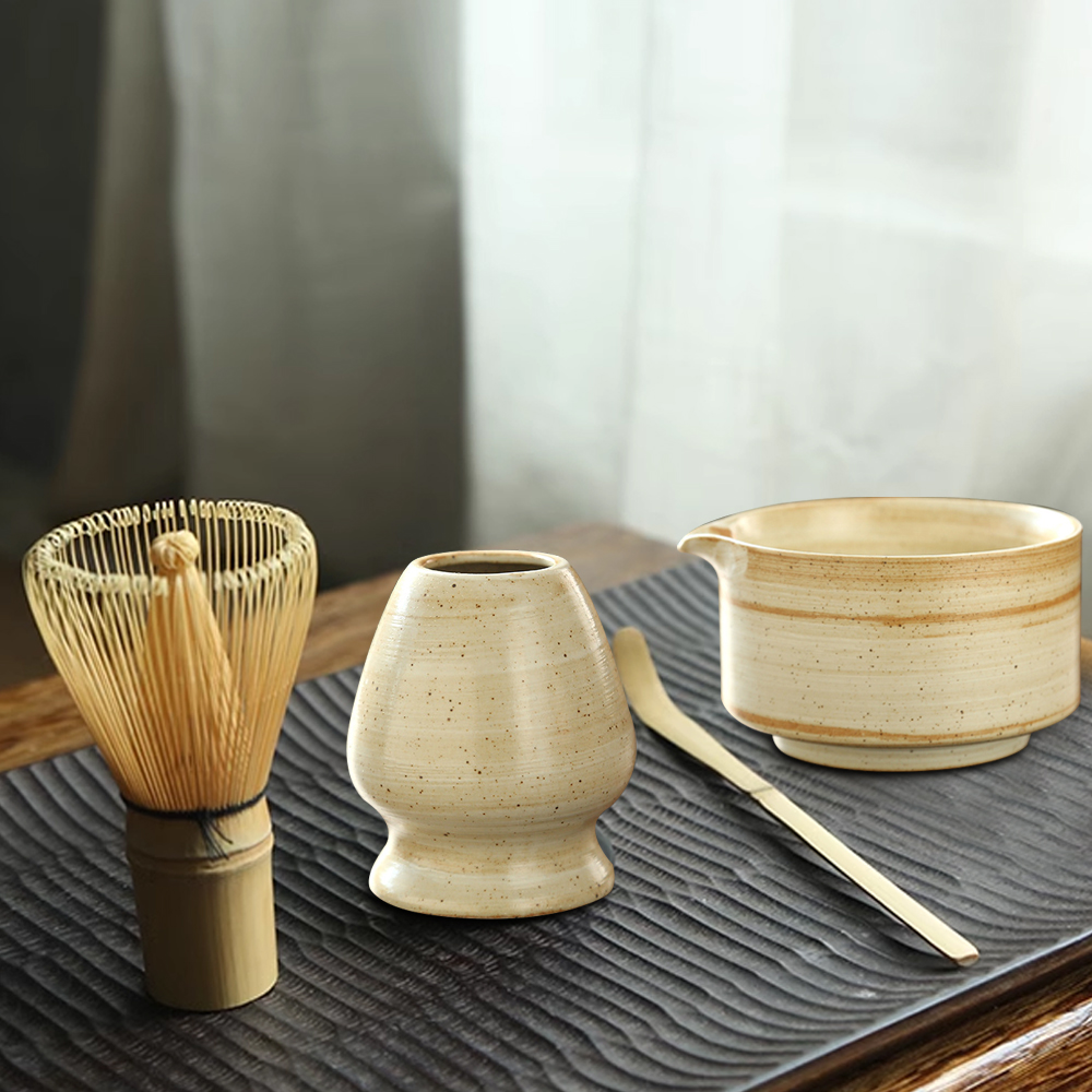 ญี่ปุ่น Matcha Whisk Stand ชา  - Matcha Whisk Set บทวิจารณ์และราคา