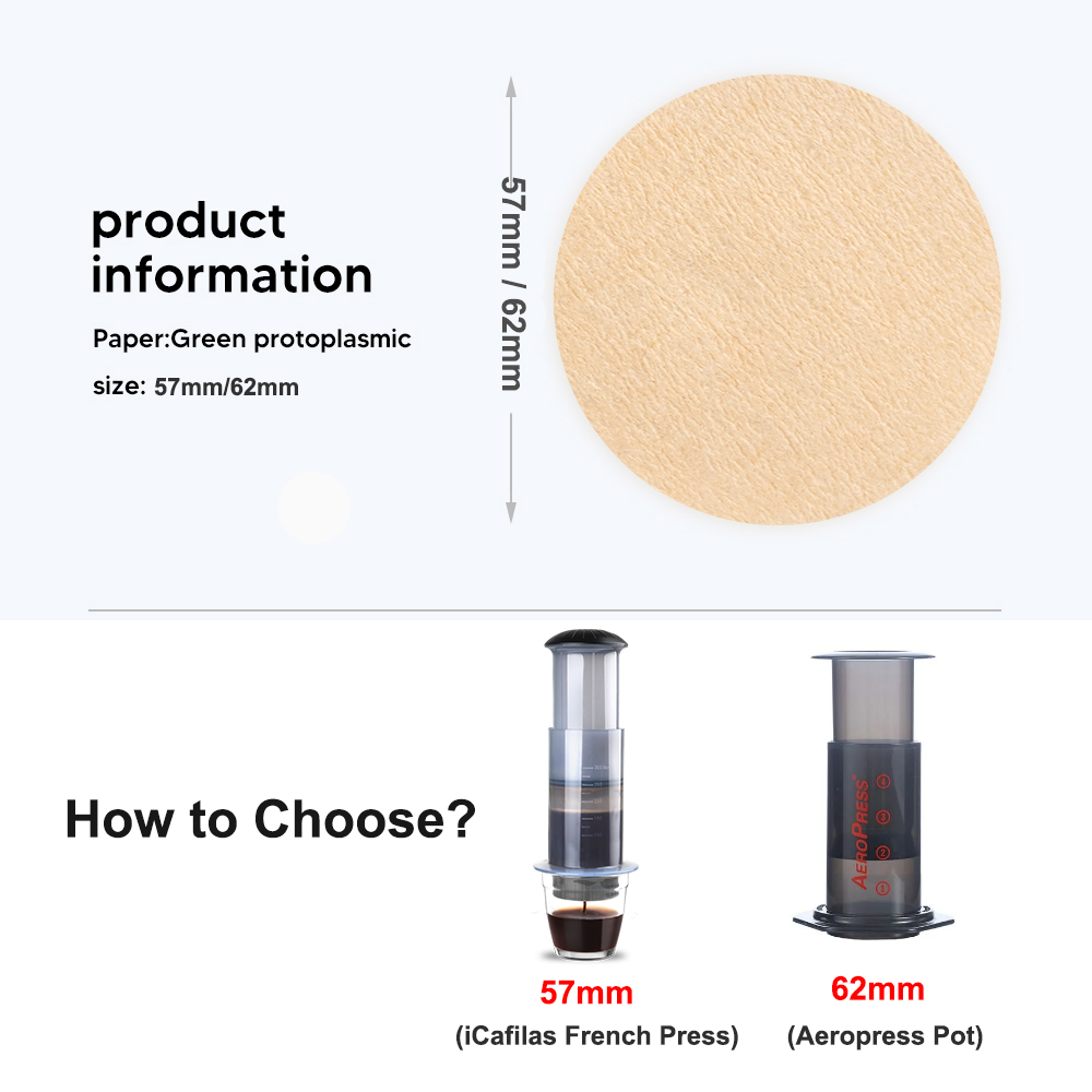 กระดาษกรองกาแฟ57mm/63mm, กระดา - Aeropress Coffee Maker บทวิจารณ์และราคา