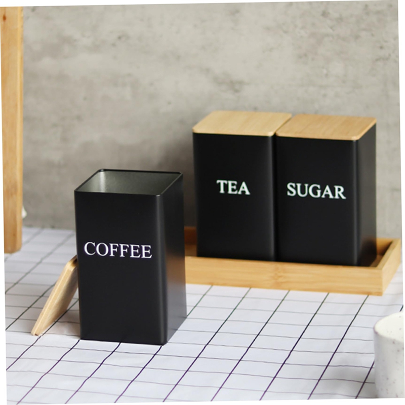 ชุดกระป๋องชา กาแฟ น้ำตาล 3 ชิ้ - Coffee Tea Canister Set บทวิจารณ์และราคา