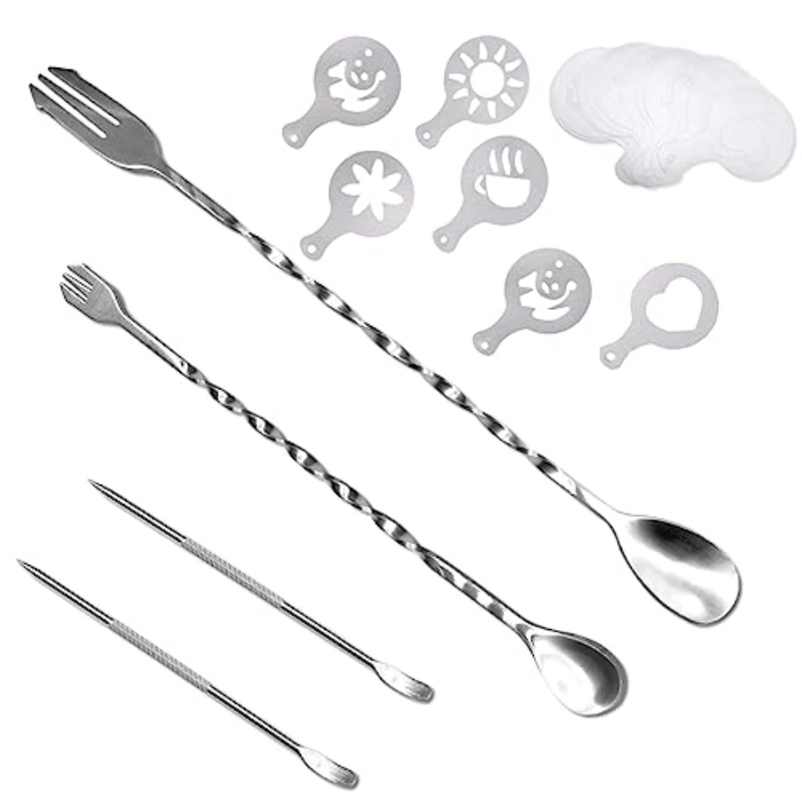 ชุดอุปกรณ์ตกแต่งกาแฟ 36 ชิ้น,  - Coffee Stencil Art บทวิจารณ์และราคา