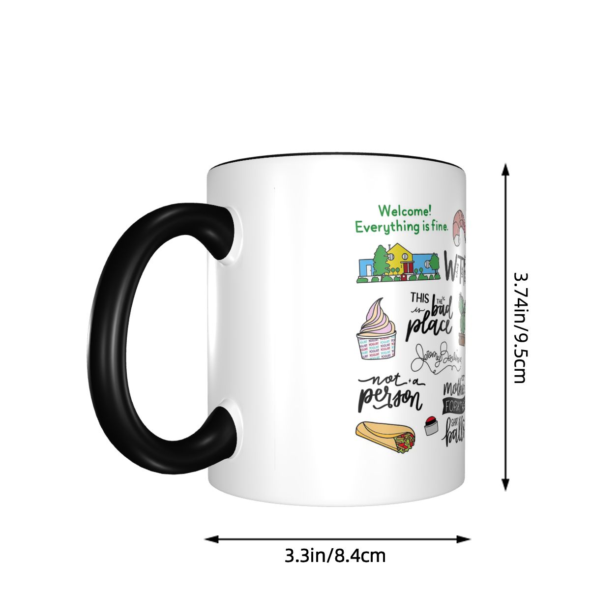 แก้วกาแฟเซรามิกลาย The Good Pl - Coffee Tea Place บทวิจารณ์และราคา
