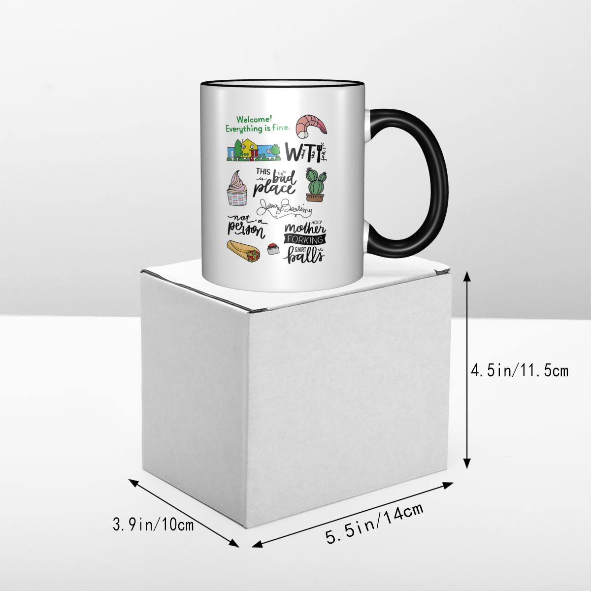 แก้วกาแฟเซรามิกลาย The Good Pl - Coffee Tea Place บทวิจารณ์และราคา