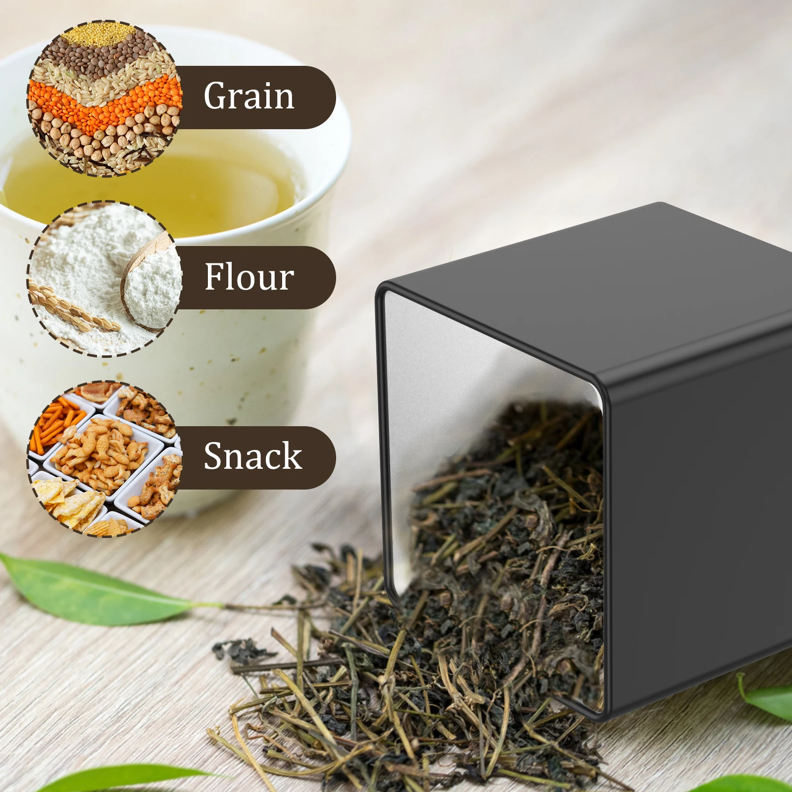 ชุดกระป๋องชา น้ำตาล กาแฟ 3 ชิ้ - Coffee Tea Canister Set บทวิจารณ์และราคา