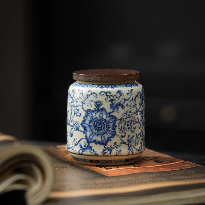Creative Blue และ White Porcel - Coffee Tea Canister Set บทวิจารณ์และราคา