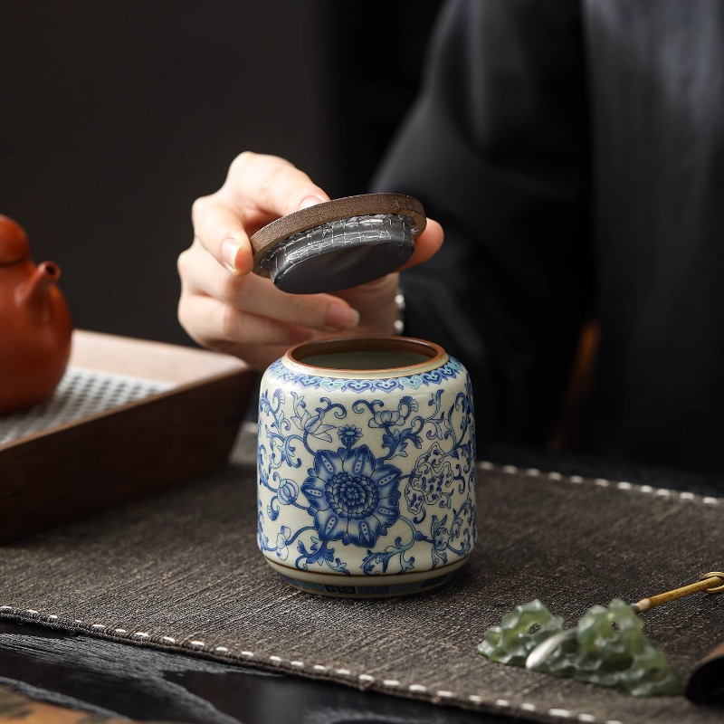 Creative Blue และ White Porcel - Coffee Tea Canister Set บทวิจารณ์และราคา