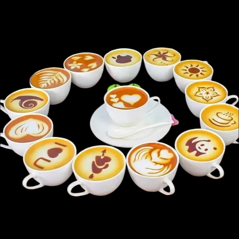 16 ชิ้น/เซ็ตแม่พิมพ์กาแฟ Latte - Coffee Stencil Art บทวิจารณ์และราคา