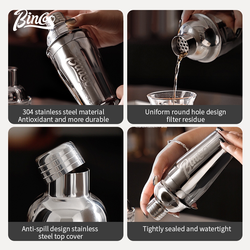 ชุดแก้วเชคสเตนเลส BINCOO อุปกร - Coffee Tea Equipment บทวิจารณ์และราคา
