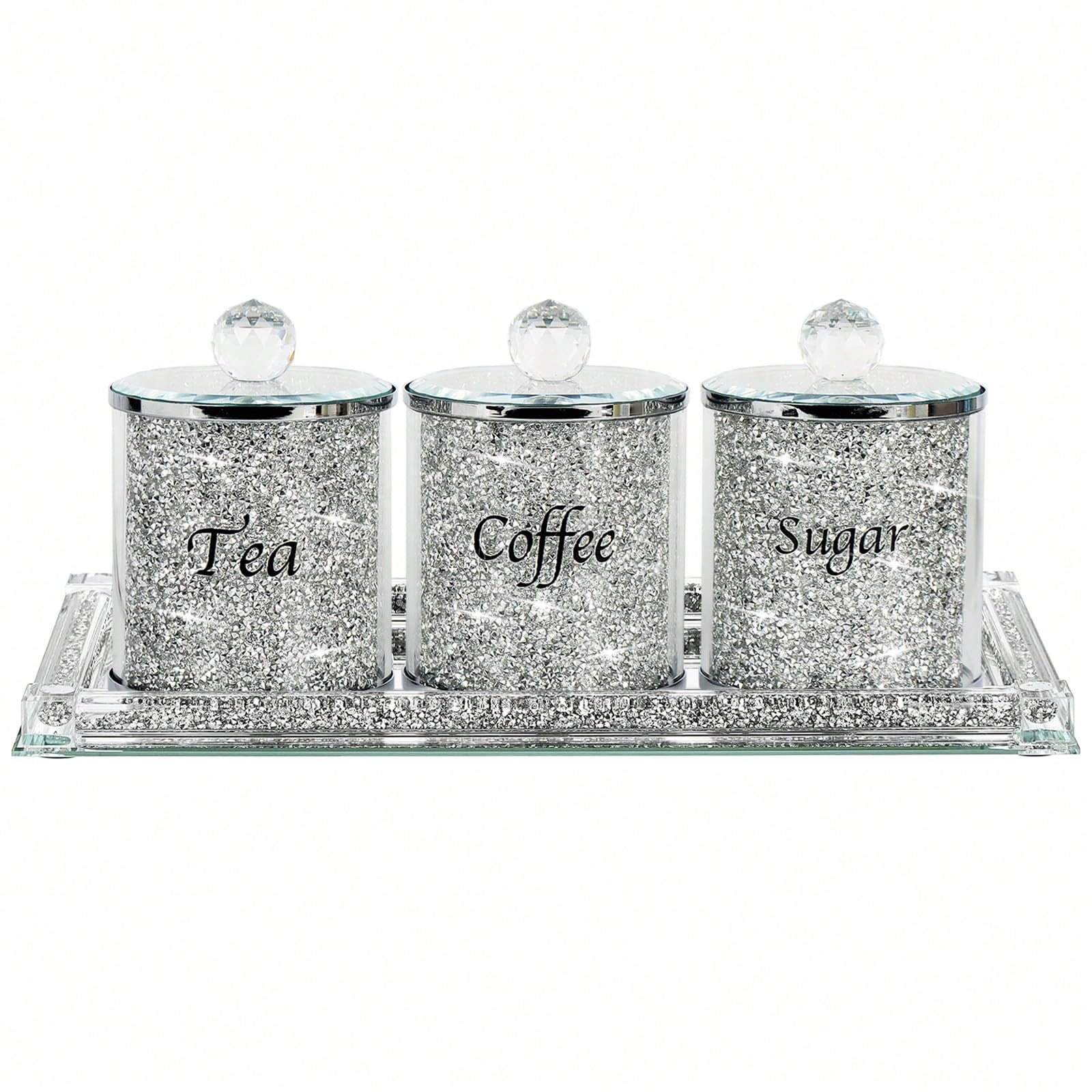 ชุดกระปุกเก็บของในครัวลายเพชรร - Coffee Tea Containers บทวิจารณ์และราคา