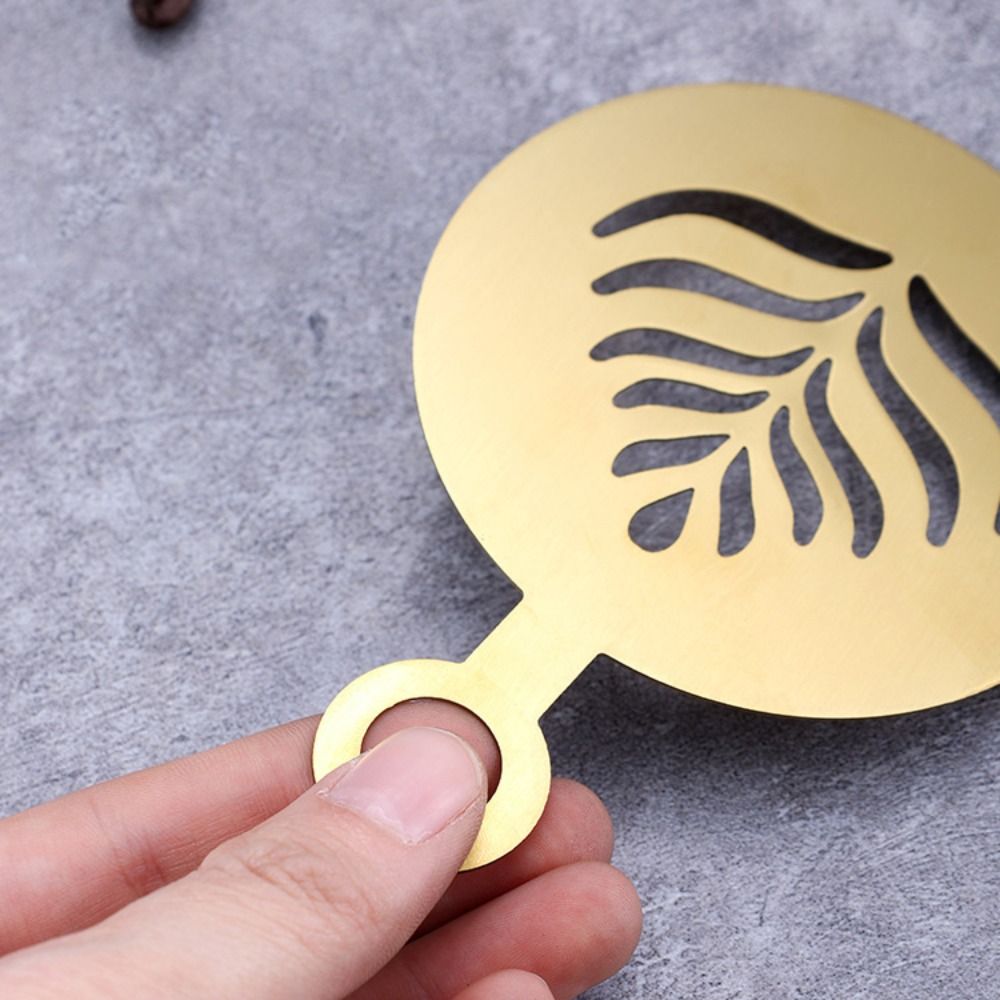 แม่พิมพ์ลายกาแฟลาเต้สแตนเลส 4  - Coffee Stencil Art บทวิจารณ์และราคา