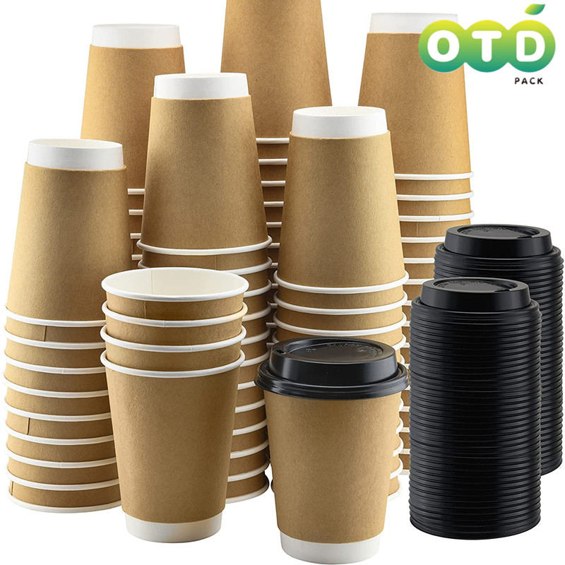 ถ้วยกระดาษผนังสองชั้นพร้อมฝาปิ - Wallpaper Coffee And Tea บทวิจารณ์และราคา