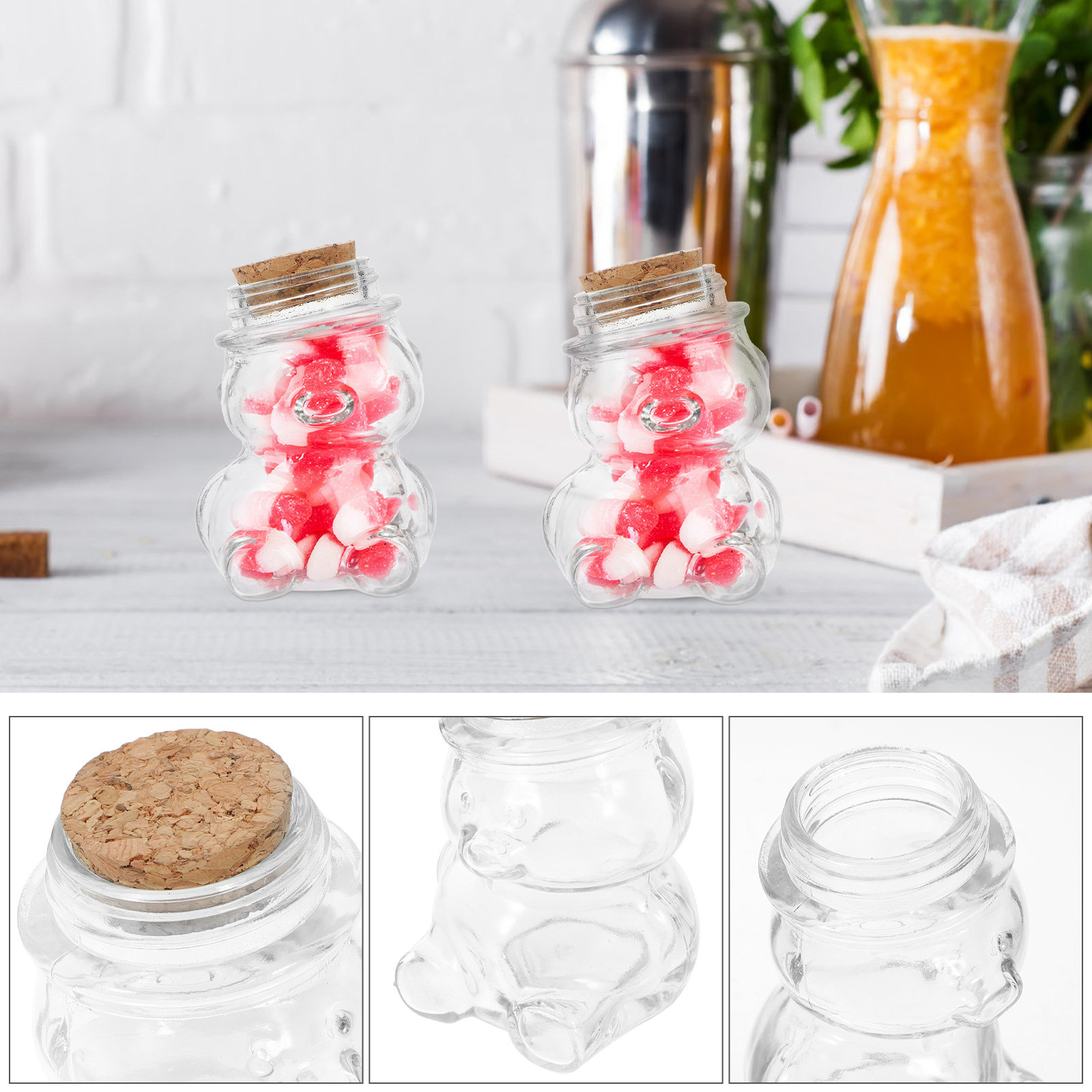 ชุดโหลแก้วใส 4 ชิ้น สำหรับเก็บ - Coffee Tea Containers บทวิจารณ์และราคา