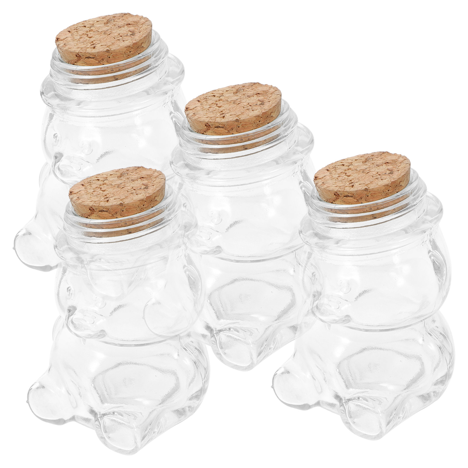 ชุดโหลแก้วใส 4 ชิ้น สำหรับเก็บ - Coffee Tea Containers บทวิจารณ์และราคา