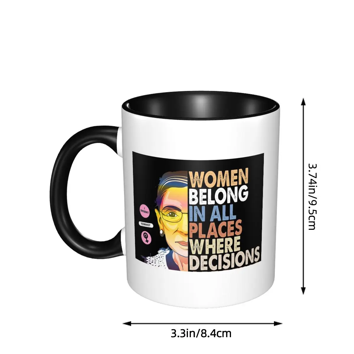 แก้วมัคเซรามิคตลก ลาย RBG Ruth - Coffee Tea Place บทวิจารณ์และราคา
