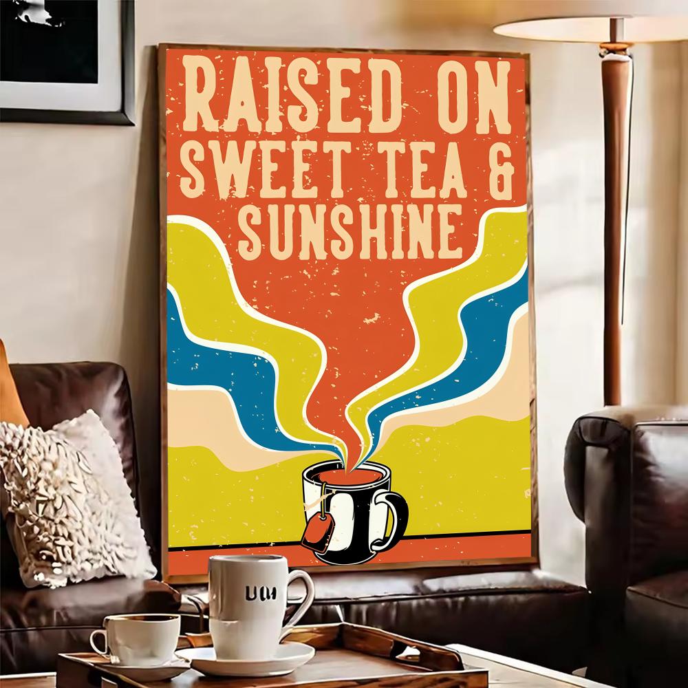วินเทจชา กาแฟ โปสเตอร์ โฮม บาร - Wallpaper Coffee And Tea บทวิจารณ์และราคา