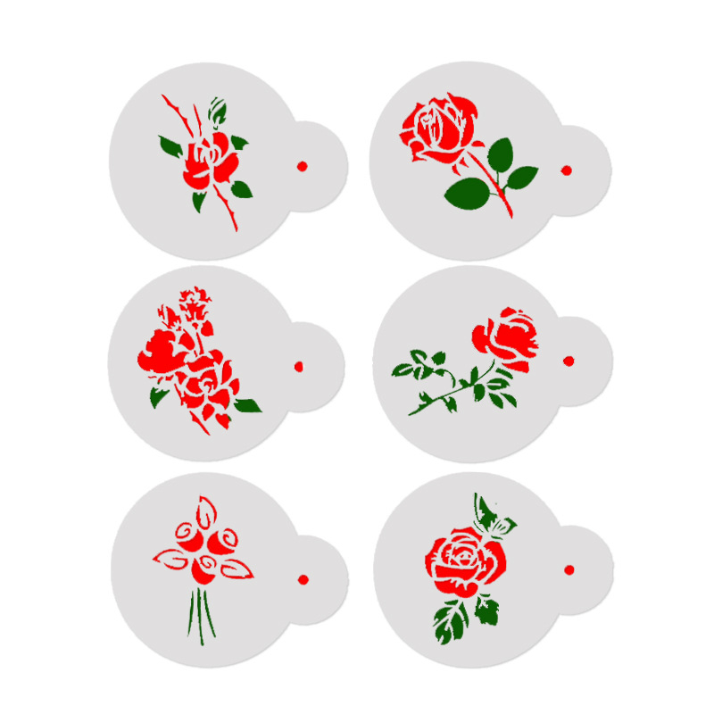 Aomily 6 ชิ้น/เซ็ตพิเศษเทศกาลต - Coffee Stencil Art บทวิจารณ์และราคา