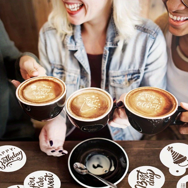 ชุดแม่พิมพ์ลายลาเต้อาร์ตสำหรับ - Coffee Stencil Art บทวิจารณ์และราคา