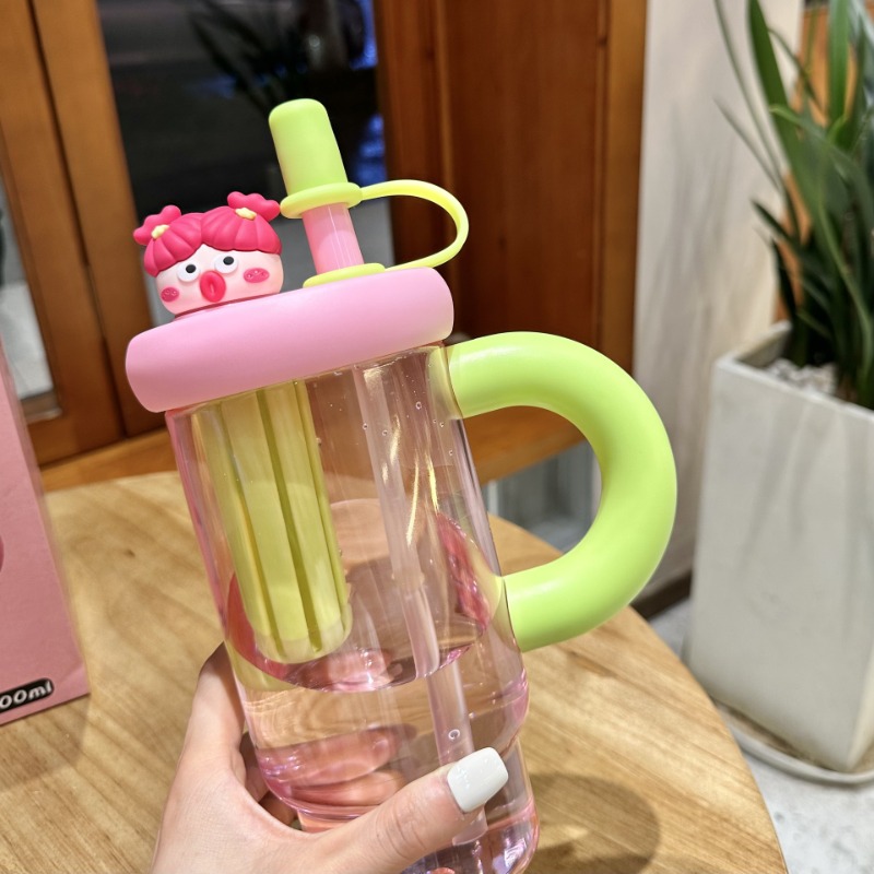 แบบพกพาขวดน้ําฟางน่ารักถ้วยฟาง - Coffee Tea Equipment บทวิจารณ์และราคา