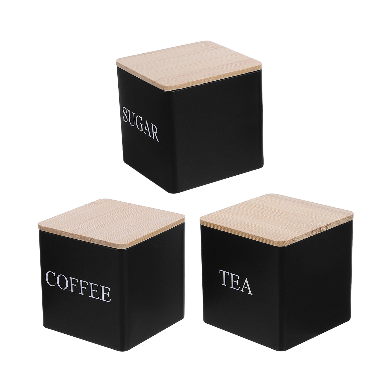 ชุดกระปุกโลหะสำหรับชา กาแฟ น้ำ - Coffee Tea Containers บทวิจารณ์และราคา