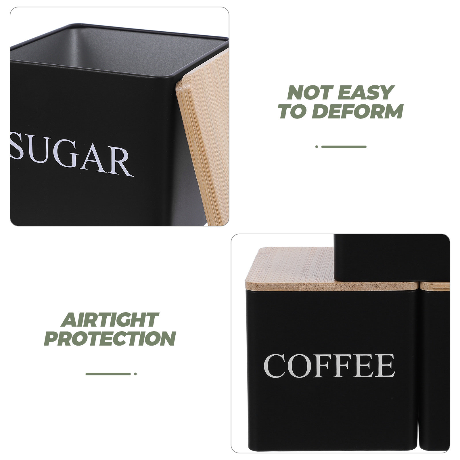 ชุดกระปุกโลหะสำหรับชา กาแฟ น้ำ - Coffee Tea Containers บทวิจารณ์และราคา